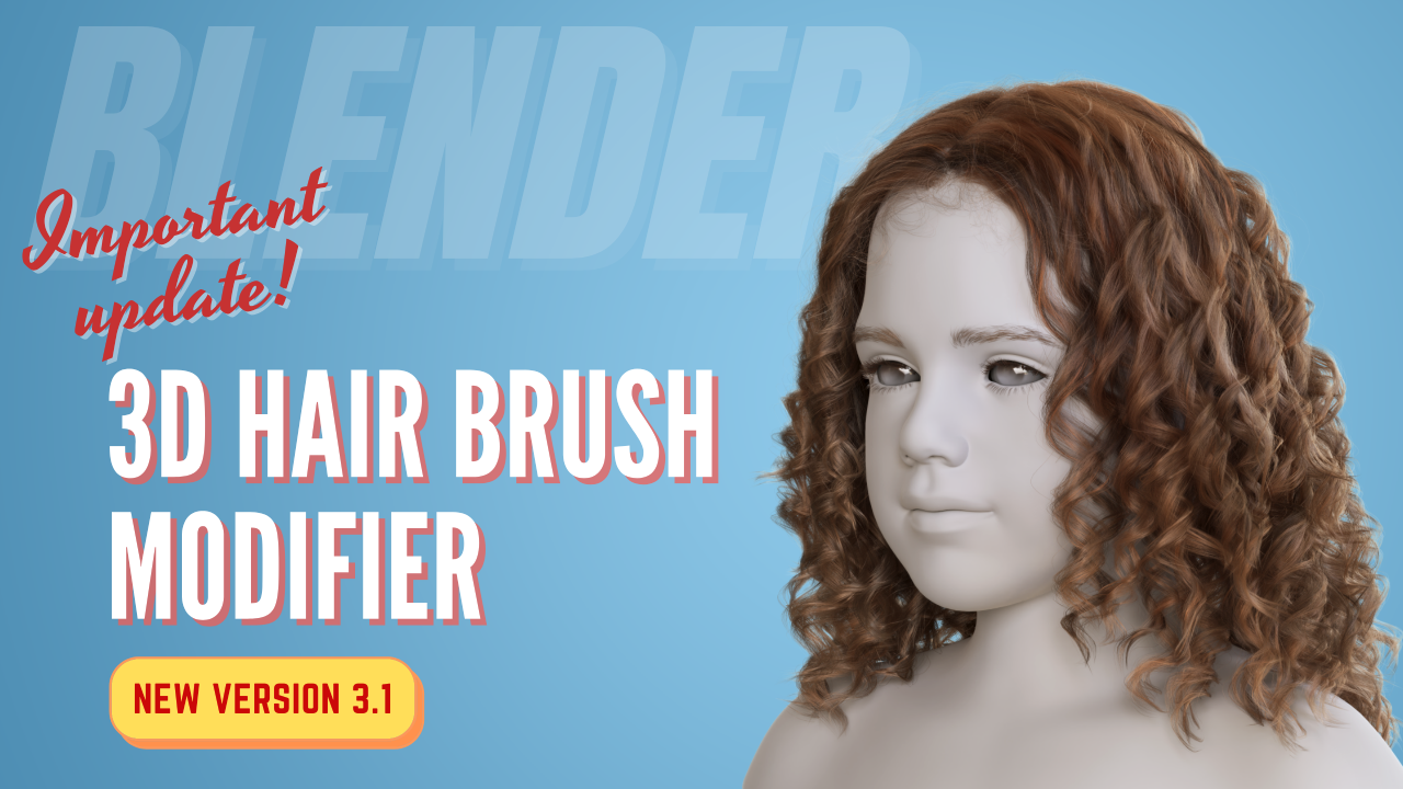 Blender Addon | 3d Hair Brush - Modifier | VFX Grace Blender Addon | 3d Hair Brush - Modifier | VFX Grace